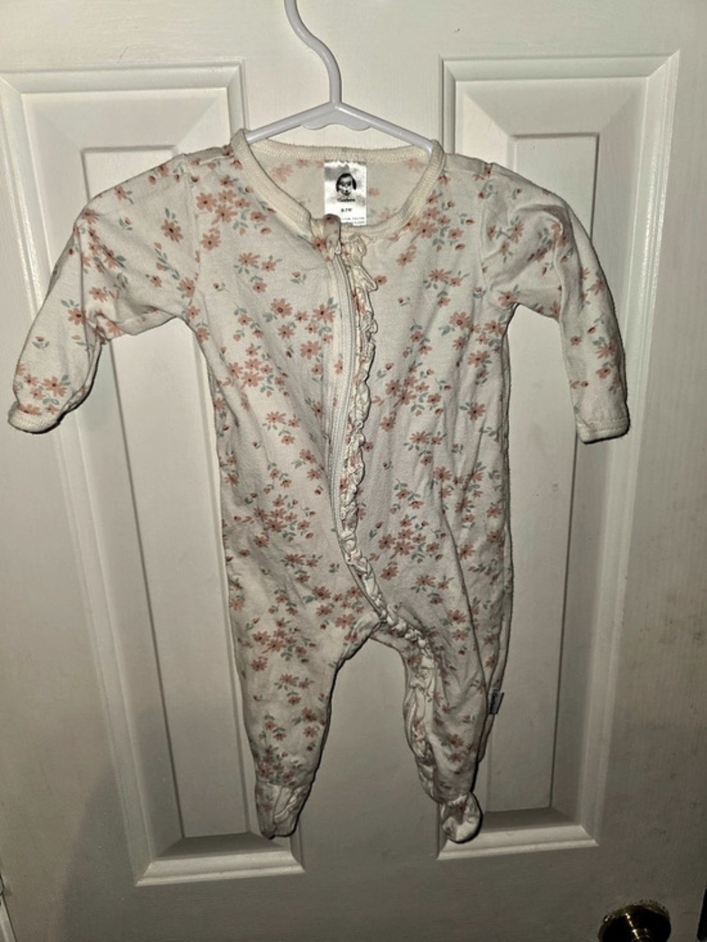 Gerber Baby Floral Footie Size 0-3M